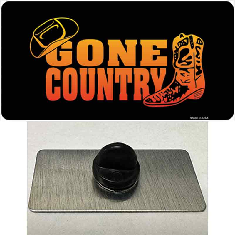 Gone Country Novelty Metal Hat Pin