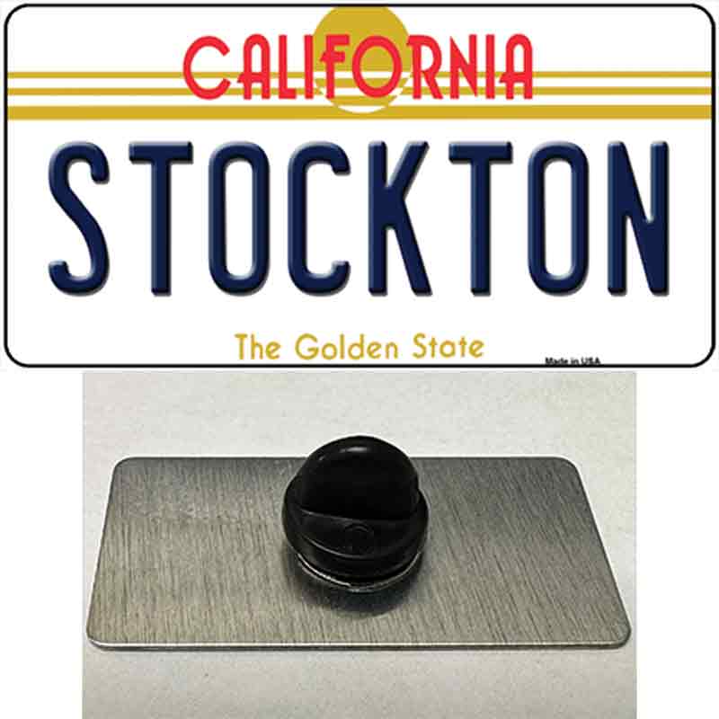 Stockton California Novelty Metal Hat Pin