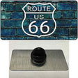 Route 66 Blue Brick Wall Novelty Metal Hat Pin