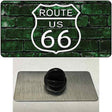 Route 66 Green Brick Wall Novelty Metal Hat Pin