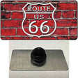 Route 66 Red Brick Wall Novelty Metal Hat Pin