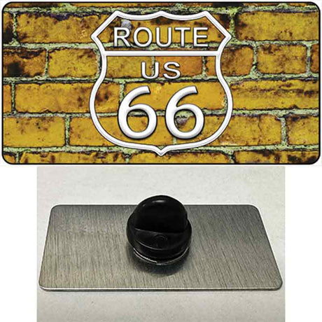 Route 66 Yellow Brick Wall Novelty Metal Hat Pin