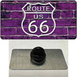 Route 66 Purple Brick Wall Novelty Metal Hat Pin