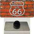 Route 66 Orange Brick Wall Novelty Metal Hat Pin