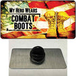 My Hero Wears Combat Boots Novelty Metal Hat Pin