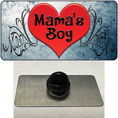 Mamas Boy Novelty Metal Hat Pin