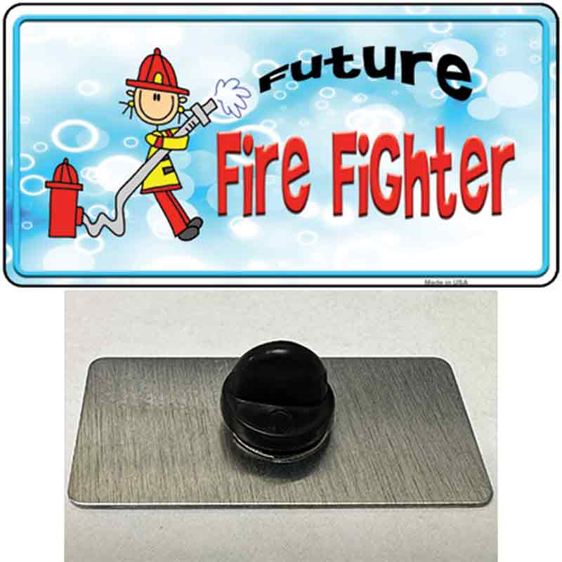 Future Fire Fighter Novelty Metal Hat Pin