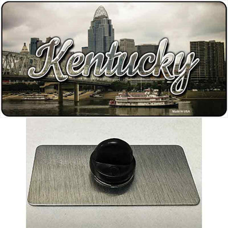 Kentucky City Skyline State Novelty Metal Hat Pin