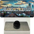 Massachusetts Sunset Skyline State Novelty Metal Hat Pin