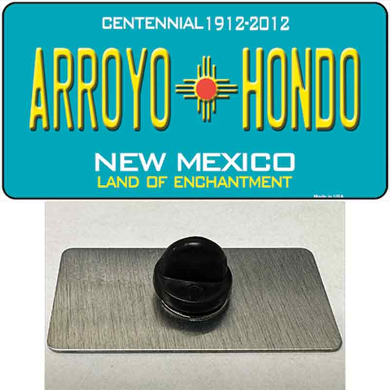 Arroyo Hondo Teal New Mexico Novelty Metal Hat Pin