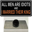 All Men Are Idiots Novelty Metal Hat Pin