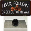 Lead Follow Novelty Metal Hat Pin