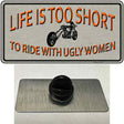 Life Is Too Short Novelty Metal Hat Pin