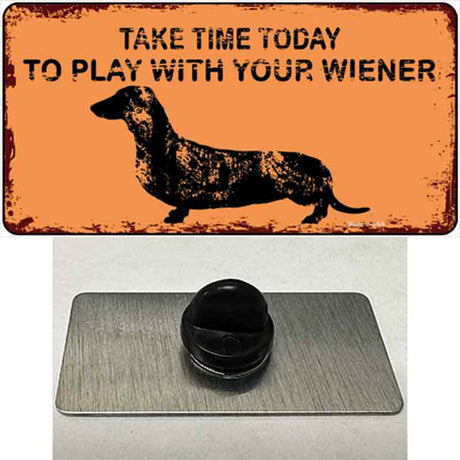 Play With Your Wiener Novelty Metal Hat Pin