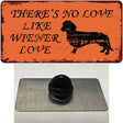 Wiener Love Novelty Metal Hat Pin