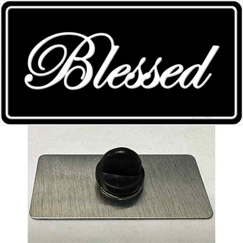 Blessed Black Novelty Metal Hat Pin