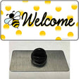 Welcome Bee Novelty Metal Hat Pin