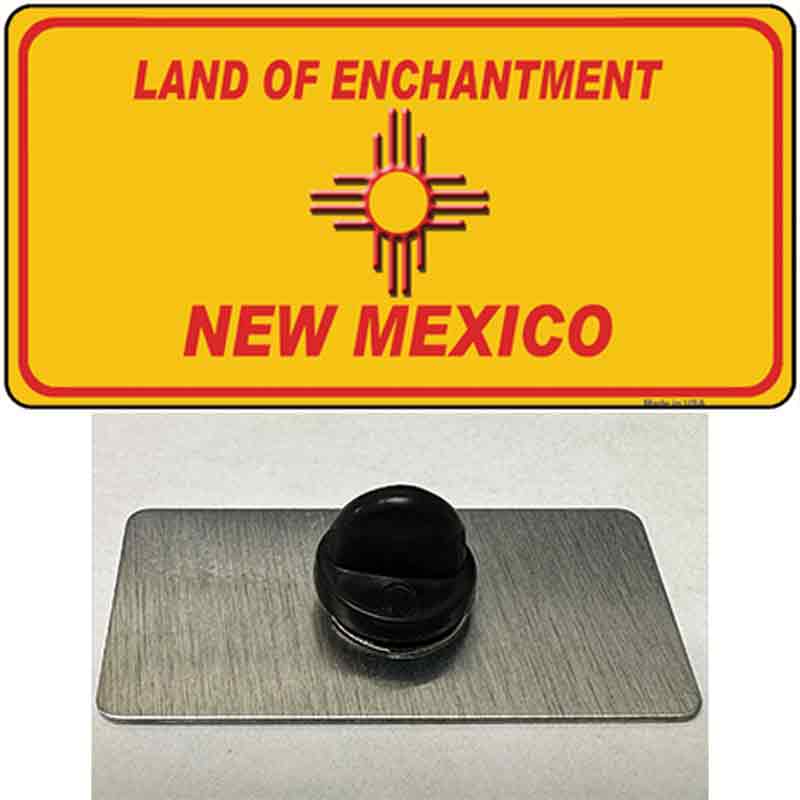 New Mexico Blank Yellow State Novelty Metal Hat Pin