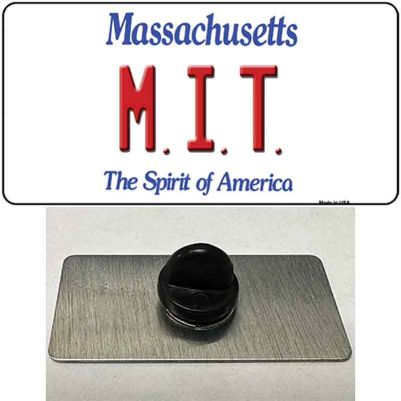 MIT Massachusetts State Novelty Metal Hat Pin