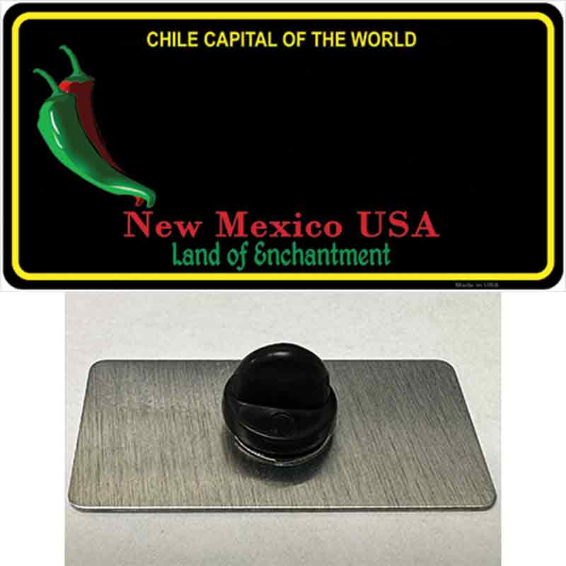 New Mexico Blank Black State Novelty Metal Hat Pin