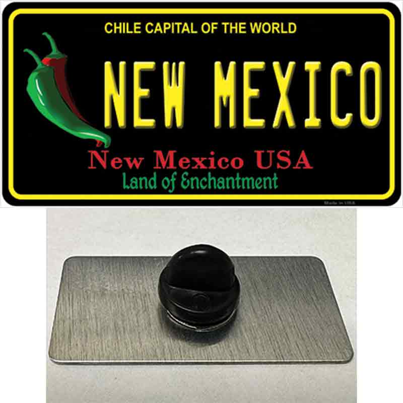 New Mexico Black State Novelty Metal Hat Pin