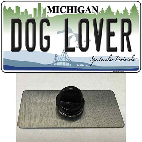 Michigan Dog Lover Novelty Metal Hat Pin