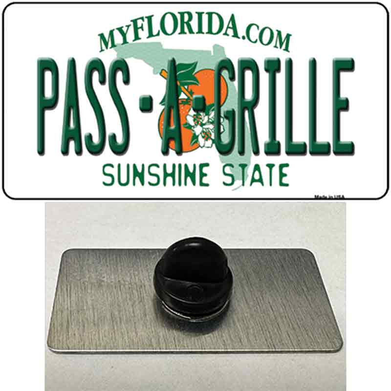 Pass A Grille Florida Novelty Metal Hat Pin