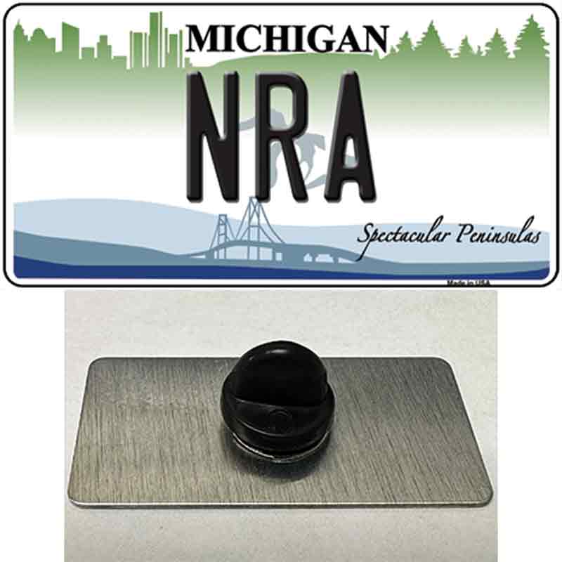 NRA Michigan Novelty Metal Hat Pin