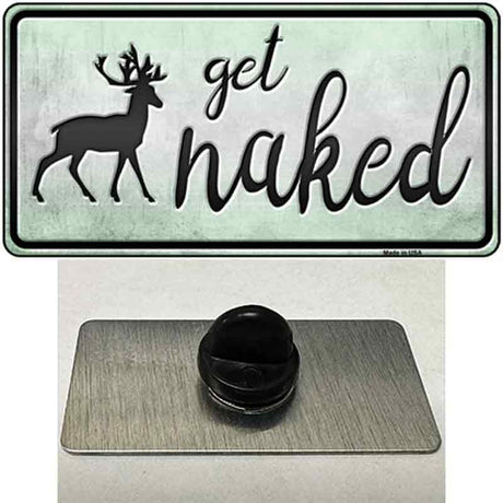 Get Naked Novelty Metal Hat Pin