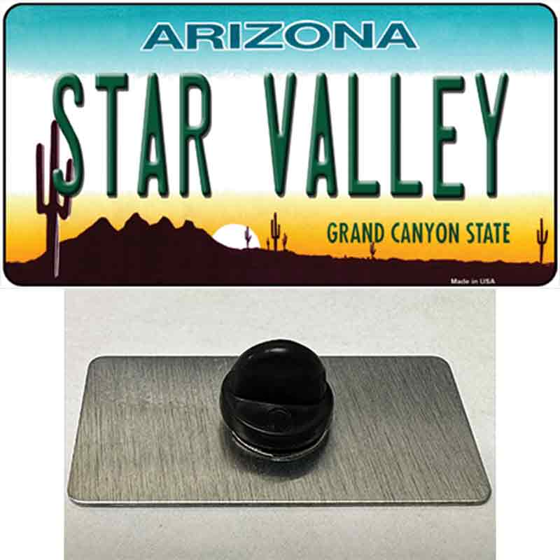 Star Valley Arizona Novelty Metal Hat Pin