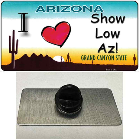 I Love Show Low AZ Novelty Metal Hat Pin