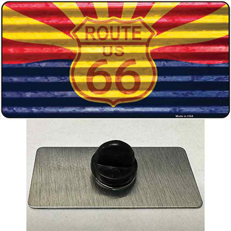 Route 66 Arizona Flag Novelty Metal Hat Pin