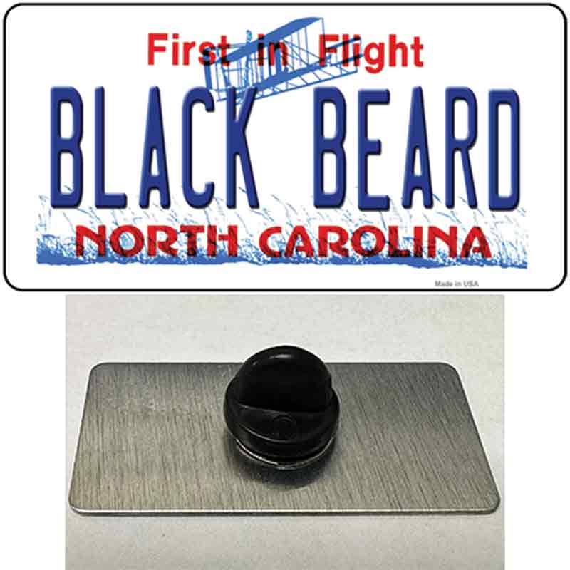 Black Beard North Carolina Novelty Metal Hat Pin