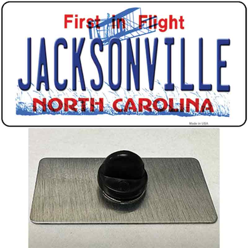 Jacksonville North Carolina Novelty Metal Hat Pin