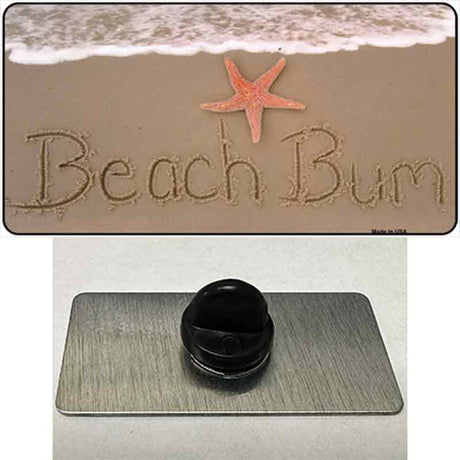 Beach Bum Novelty Metal Hat Pin