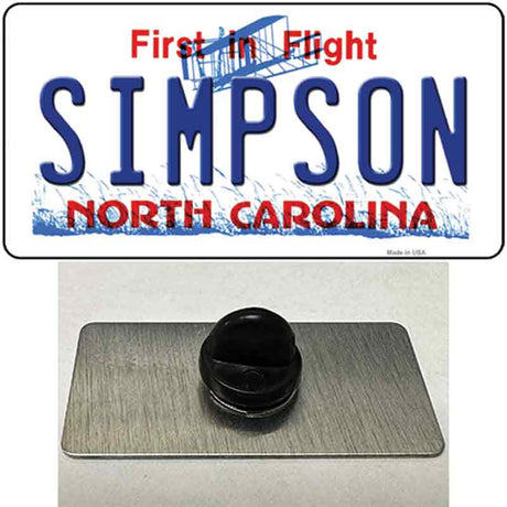 Simpson North Carolina Novelty Metal Hat Pin