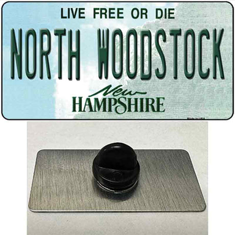 North Woodstock New Hampshire Novelty Metal Hat Pin