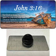 John 3 16 Beach Novelty Metal Hat Pin