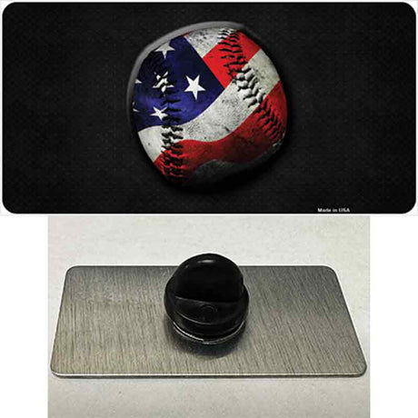 American Baseball Novelty Metal Hat Pin