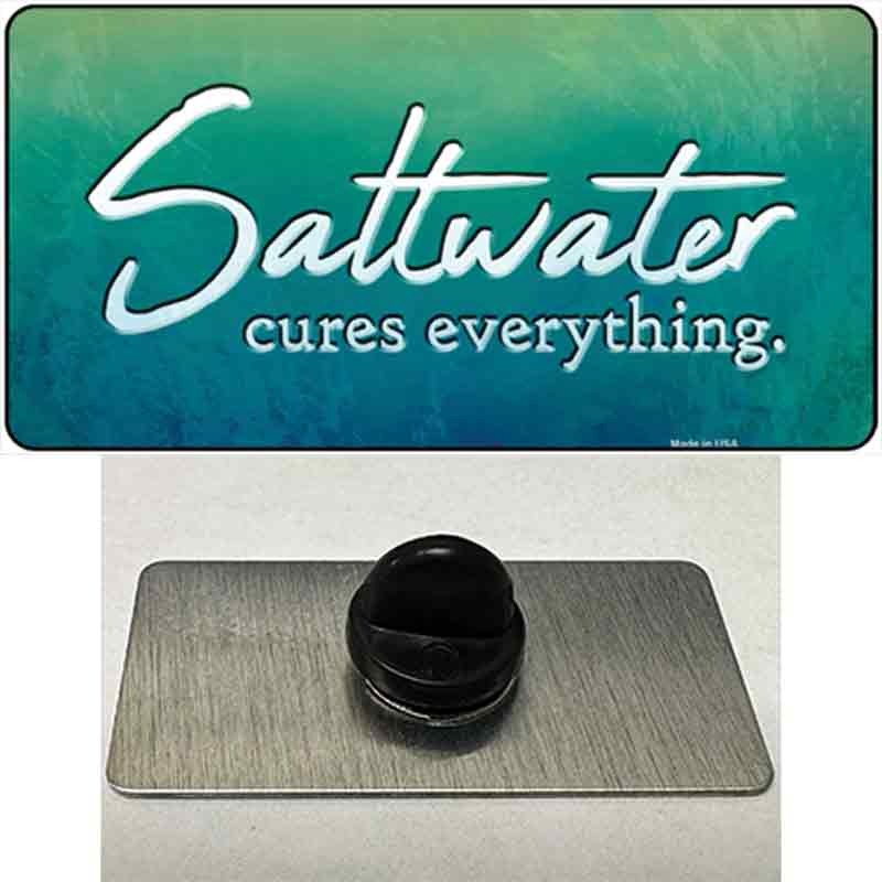 Saltwater Cures Everything Novelty Metal Hat Pin