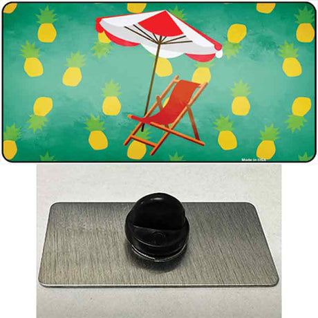 Chair and Umbrella Novelty Metal Hat Pin