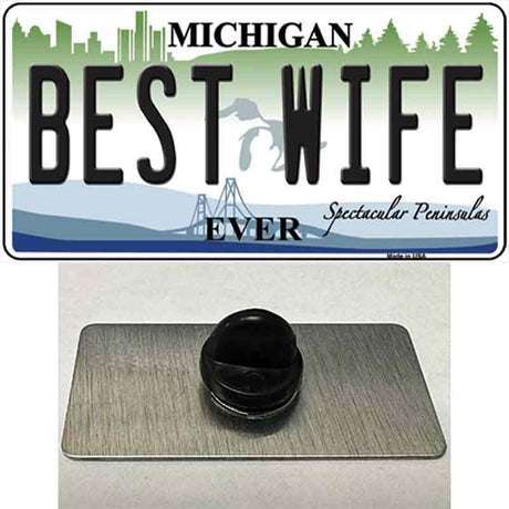 Michigan Best Wife Novelty Metal Hat Pin