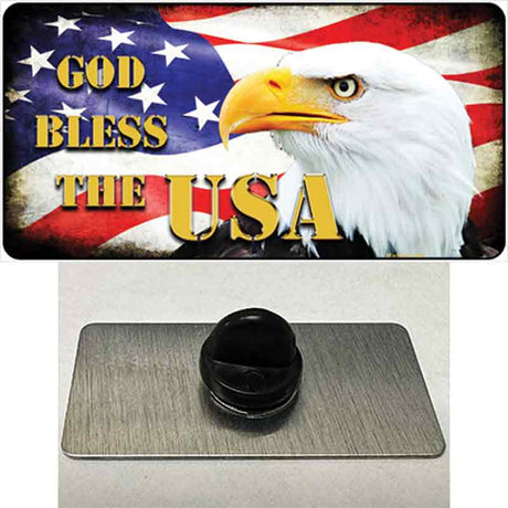 God Bless The USA Novelty Metal Hat Pin