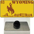 Wyoming Yellow Novelty Metal Hat Pin