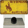 Wyoming Yellow Rusty Novelty Metal Hat Pin