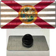 Florida Corrugated Flag Novelty Metal Hat Pin