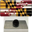 Maryland Corrugated Flag Novelty Metal Hat Pin