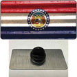 Missouri Corrugated Flag Novelty Metal Hat Pin