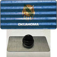 Oklahoma Corrugated Flag Novelty Metal Hat Pin