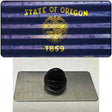 Oregon Corrugated Flag Novelty Metal Hat Pin